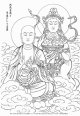 画像: 2020-29-来迎の地蔵菩薩と華篭を持つ菩薩-1600