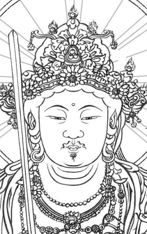 画像2: 2025-017-台座の文殊菩薩3000