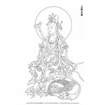 画像: 2007-023騎獅の文殊菩薩  A3-1200